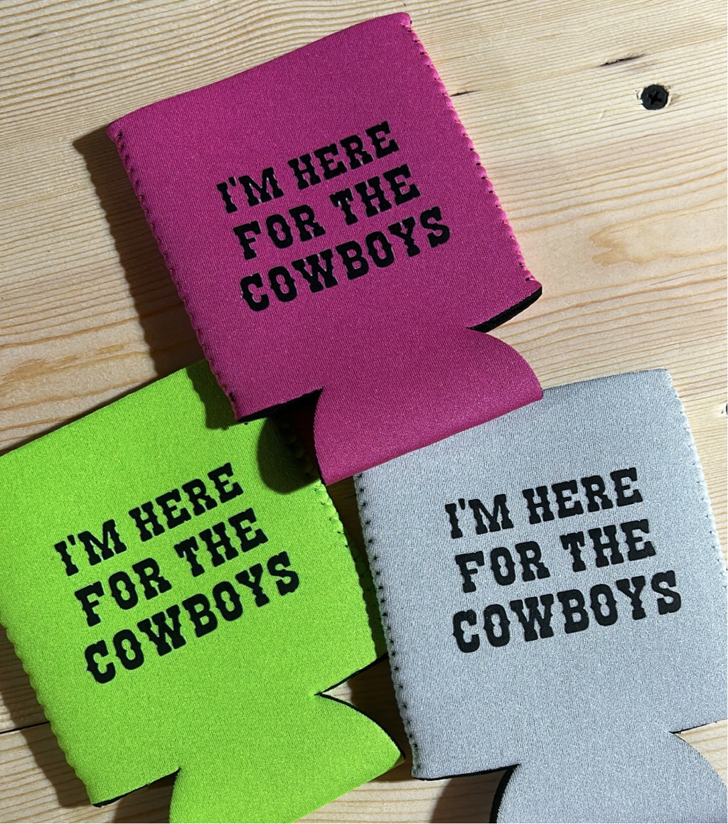 Here For the Cowboys Koozie