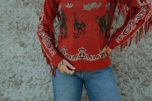 The Howdy Pullover by Tasha Polizzi