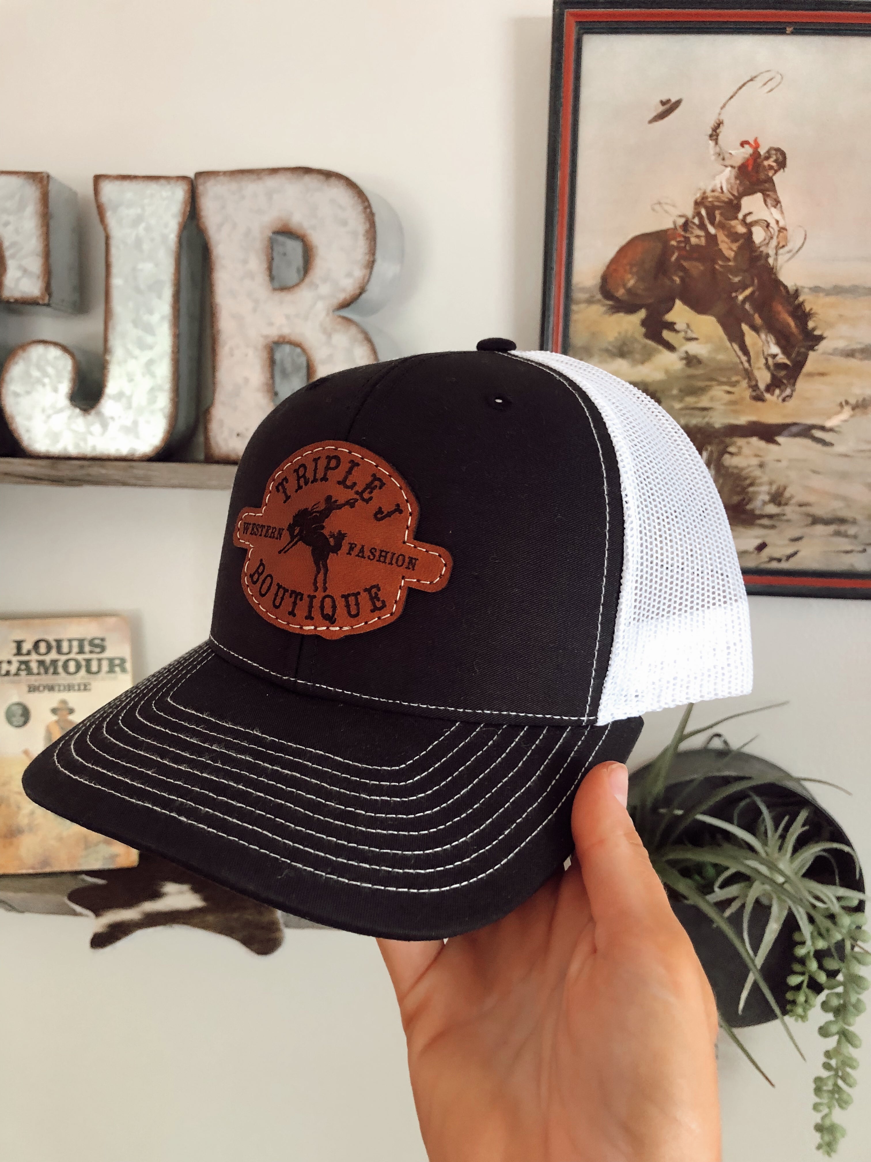 Triple J Leather Patch Hat